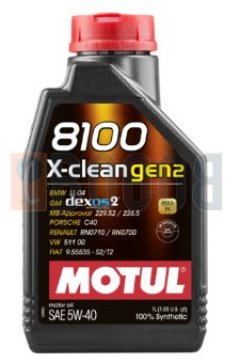 MOTUL 8100 X-CLEAN GEN2 5W40 FLACONE DA 1/LT