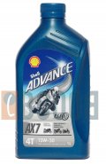 SHELL ADVANCE 4T AX7 15W50 FLACONE DA 1/LT