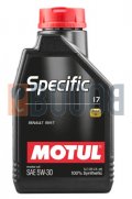 MOTUL SPECIFIC 17 5W30 FLACONE DA 1/LT